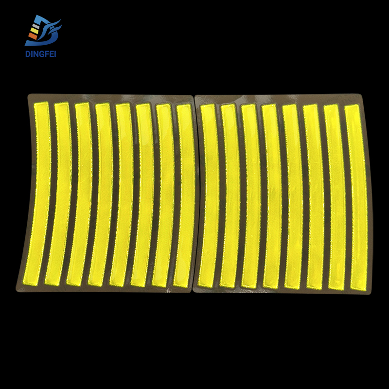 Fluorescent Reflective PVC Strips for Helmet and Bike - 